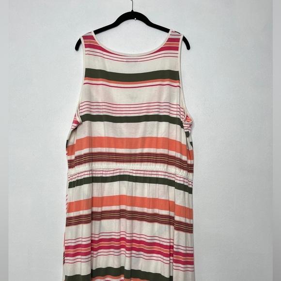 Old Navy Pink and Brown Chevron Maxi Dress - Picture 4 of 8